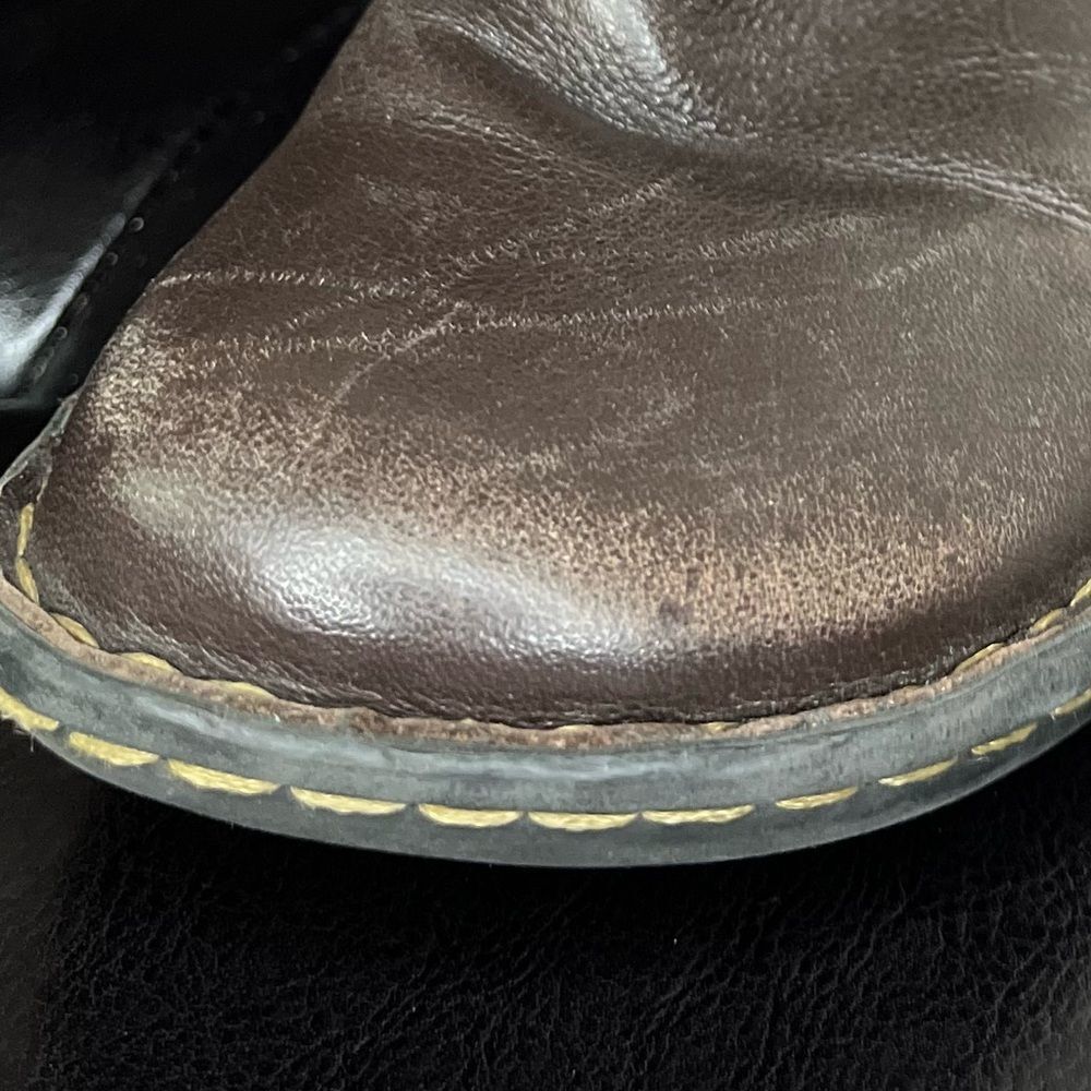 b.o.c. Womens Austin Faux Leather Flat Knee-High Boots With Buckle Brown Sz: 7.5 - Picture 7 of 8